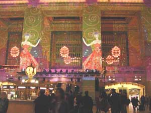 Grand Central Terminal light show